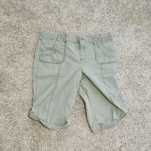Green Cargo Shorts